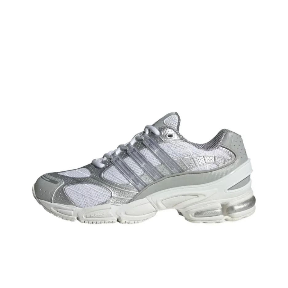 Adidas Originals Ozweego Running Shoes Unisex Low Top Silvery White IH0398