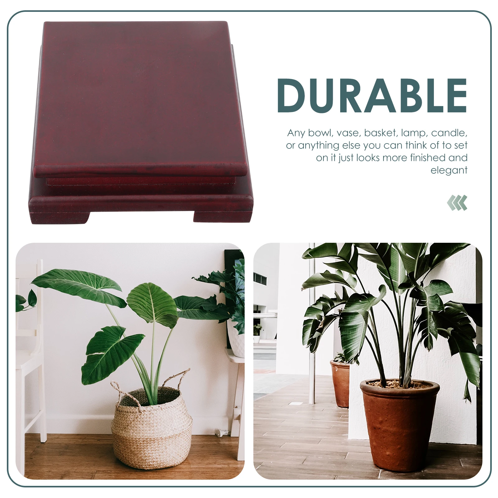 

Premium Density Board Flower Pot Stand Holder Vase Bowl Fish Tank Plant Base Potted Display Pedestal Indoor Ornament Rack