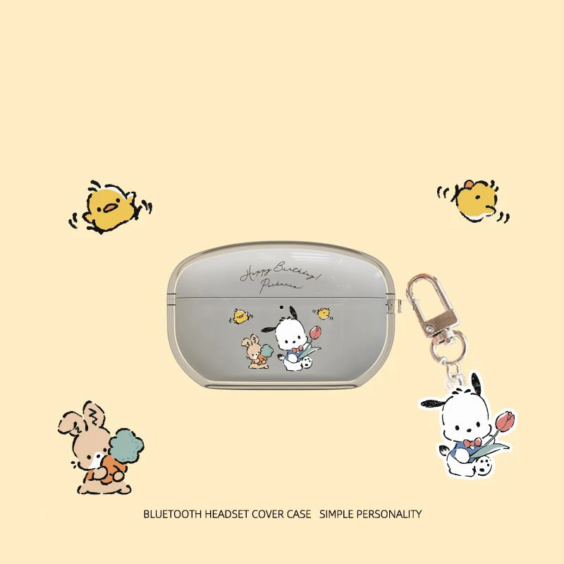 حافظة كرتونية شفافة ثلاثية الأبعاد لسوني ، غلاف سماعة أذن لاسلكية ، حافظات ناعمة ، غطاء واقي ، جديد ،