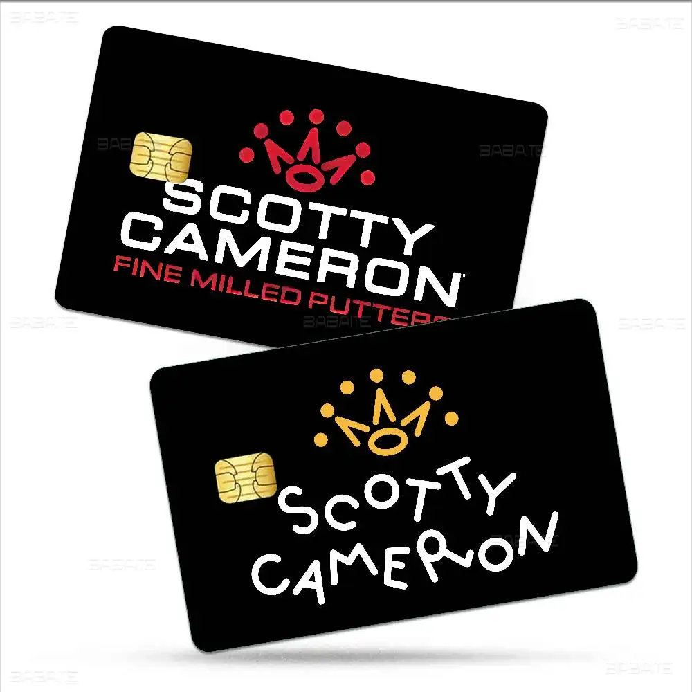 Classic LOGO S-Scotty C-Cameron Game Anime Sticker Film Skin Cover Case for Small Large No Chip Debit Credit Card Front Side
