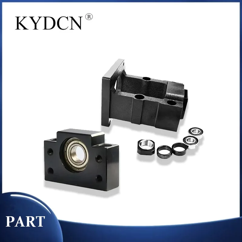 

1 set Steel HM12-57 HM12-60 Motor Mount with BF12 Ballscrew Support Fit CNC Engraver SFU1604 1605 1610 16mm Screw