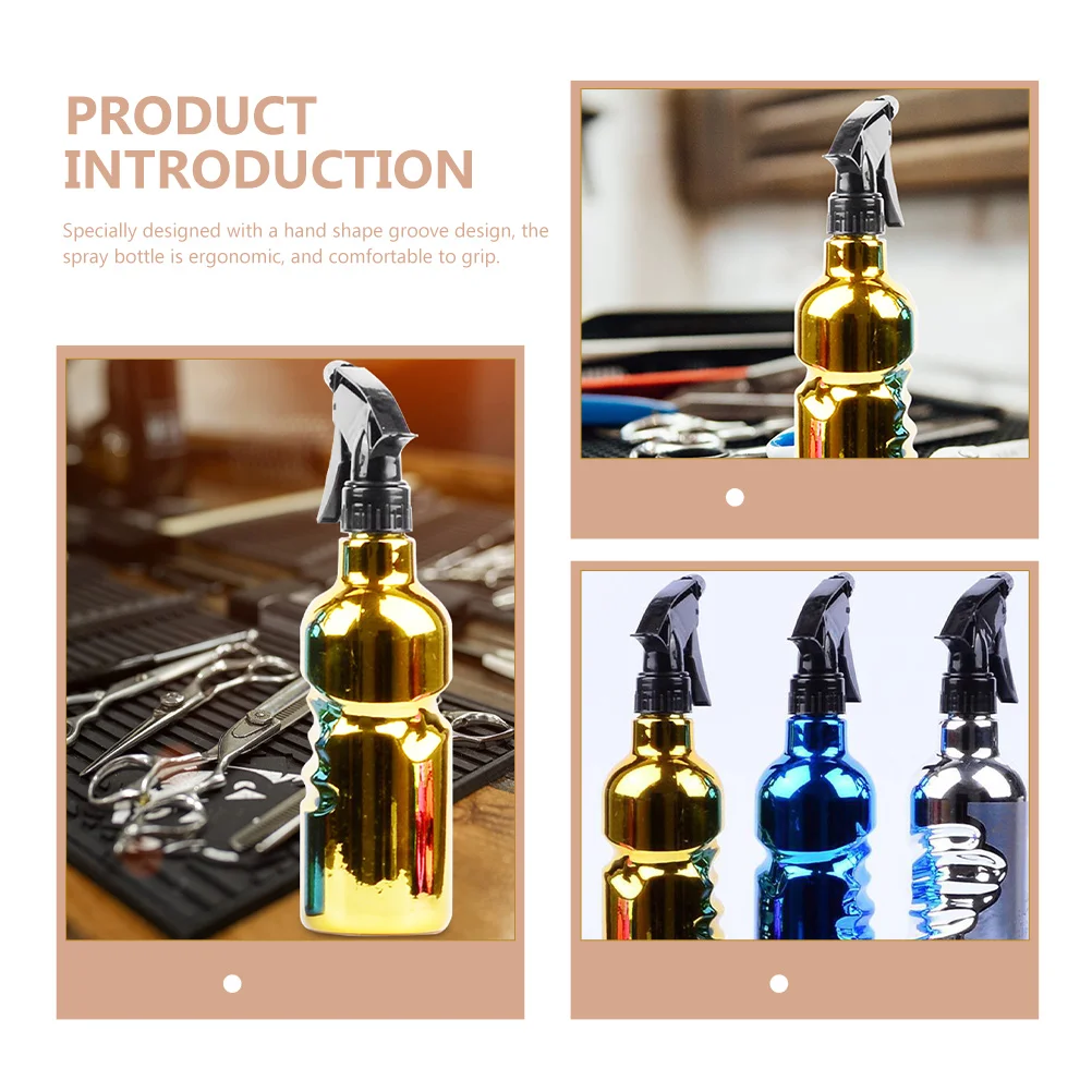 

Retro Hairdresser Spray Bottle Fine Mist Sprayers Empty Plastic Refillable Hairstyling Barbershop Gardening Portable Lightweight
