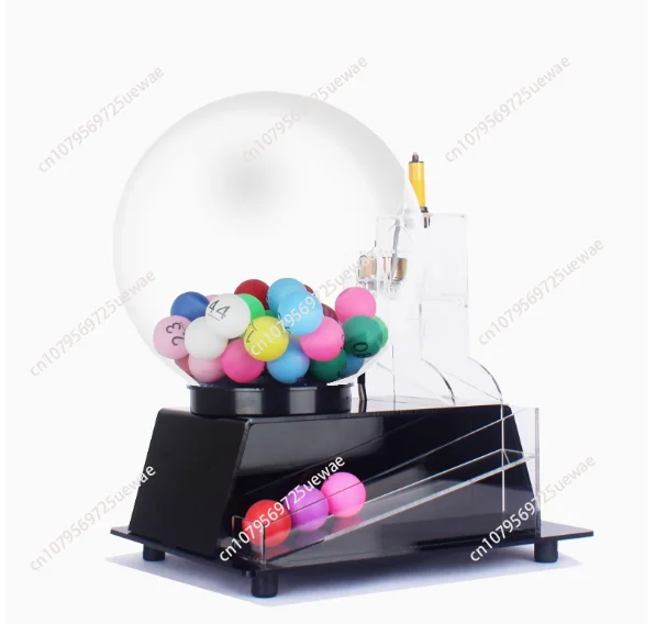 

Automatic Bingo Balls Machine Electric Lottery Ball Machine, Cage Fantasy Football Drafts Game Acrylic Lucky Drawing Machine
