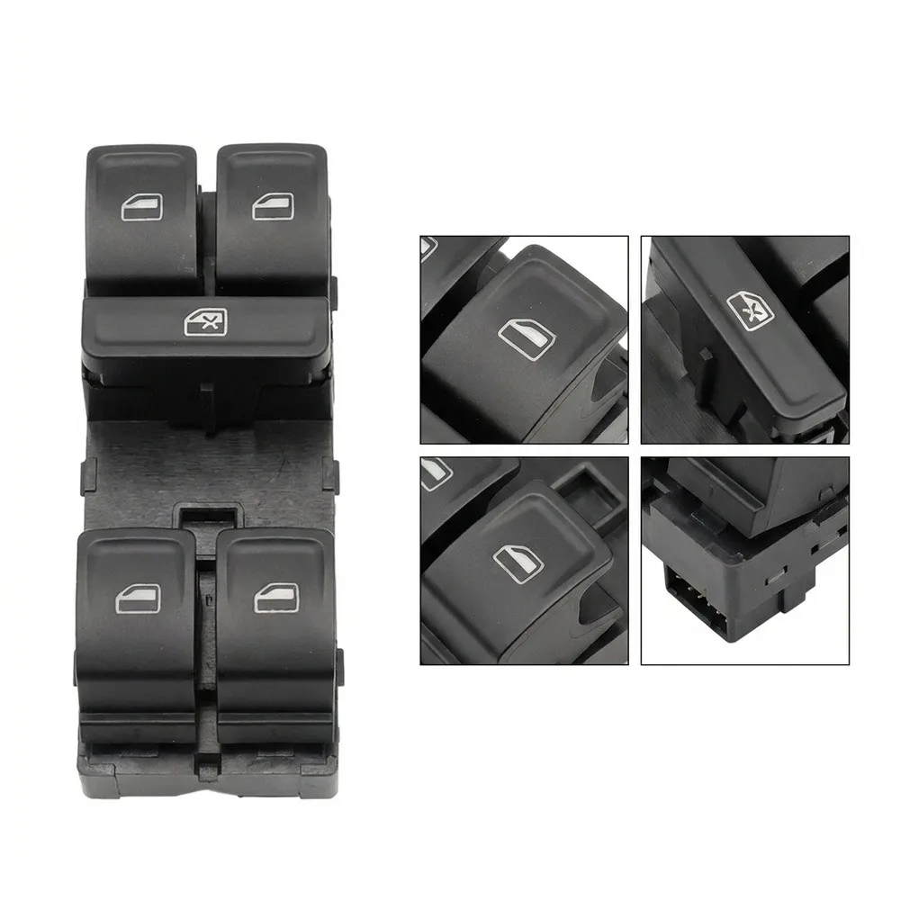 Power Window Control Black Window Switch 10-pin Connector Design Direct Replacement Part High-grade Plastic Build