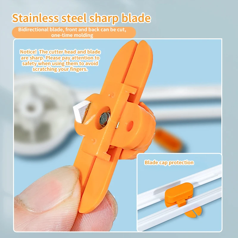 Coltello da taglio circolare per carta Taglierina circolare a forma di gatto carino Utensile da taglio per carta rotondo rotante manuale a 360 gradi