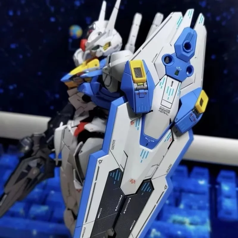 FM 1/100 الجوي الساحرة من ميركوري ميكا الجمعية أطقم منمذجة سطح المكتب الديكور دمية الأولاد لغز اللعب هدية تحصيل #6