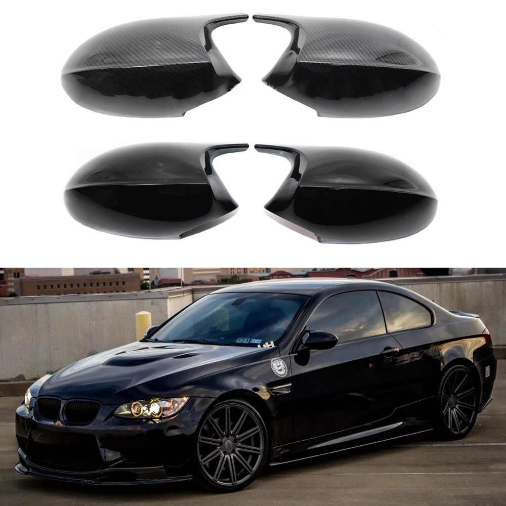 Replacement Rearview Side Mirror Covers Cap For BMW E90 E91 E92 E93 E81 E87 E82 E88 3 1 Series M Accessories Carbon Fiber Gloss