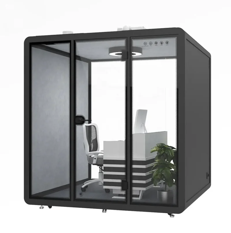 Movable Privacy Hotel Vocal Booth living pod Garden Indoor Prefab Soundproof Office Work Meeting Pod