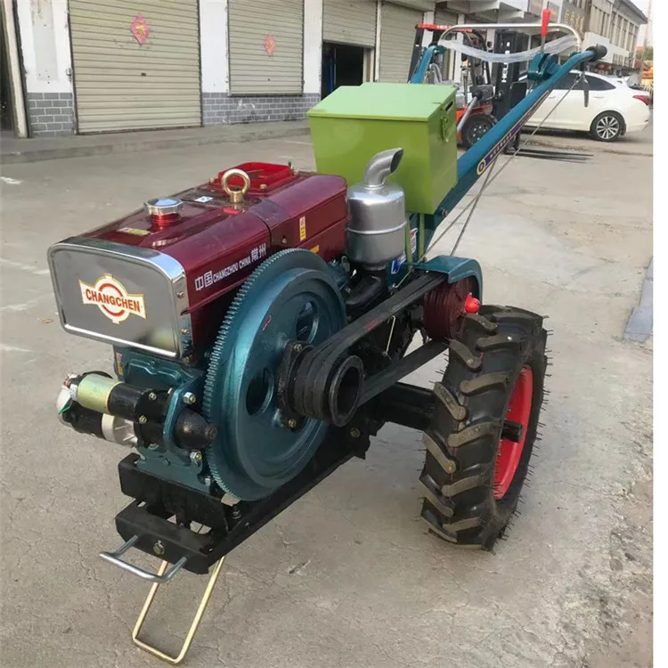 メーカー製パワ耕運機 20馬力 手押し式トラクター ディーゼルエンジン搭載 歩行型ミニ耕運機