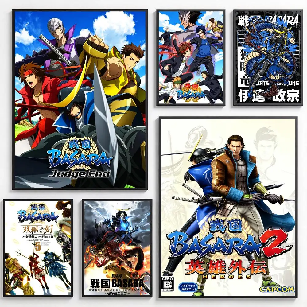 anime Sengoku Basara Poster Poster HD Printing Modern Minimalist Style Home Decor for Living Room Dining Room Gift