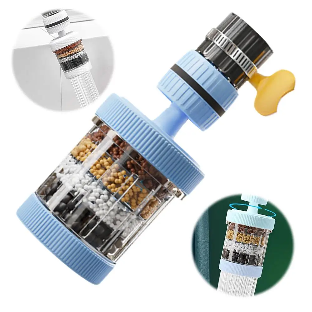 ก๊อกน้ํากรองน้ําห้องครัวก๊อกน้ําบ้านหมุนได้ในครัวเรือน Splash-proof Shower Water Saver ก๊อกน้ํากรองอุปกรณ์เสริม