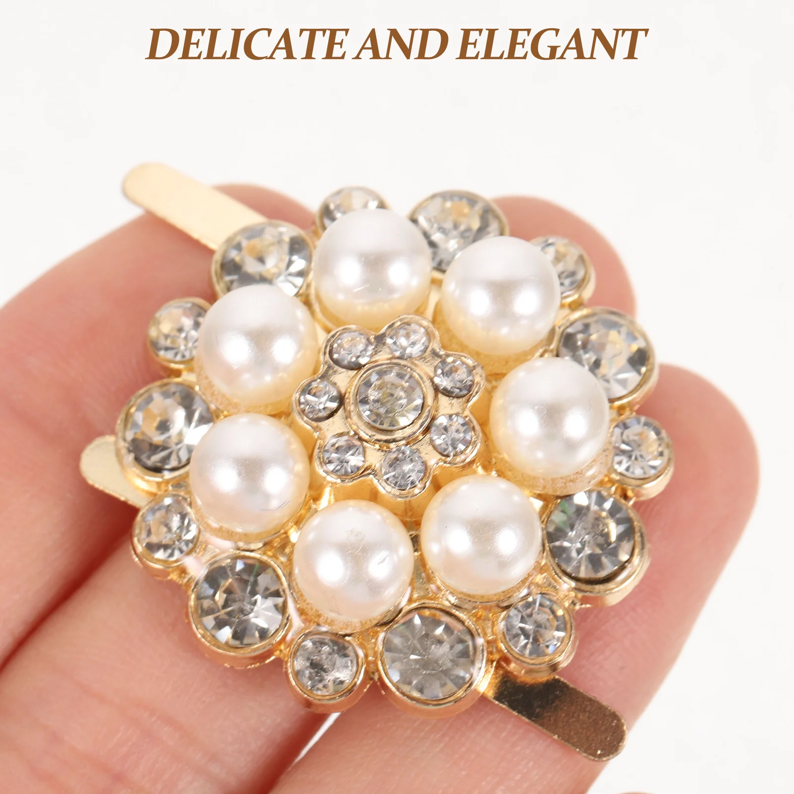 

Crystal Alloy Pearl Shoe Clips Bridal Buckles Wedding Decoration Accessories Elegant Unique Shoe Decor removable clips flower