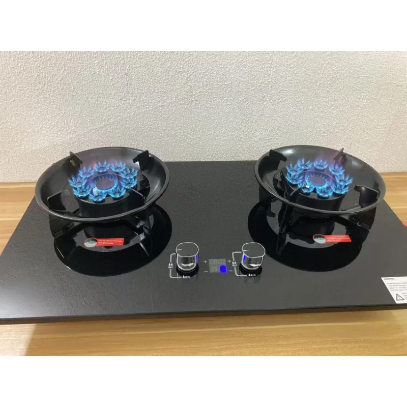 Built in Table Top China Smart Commercial Gas Stove with Glass Panel for Kitchen Household