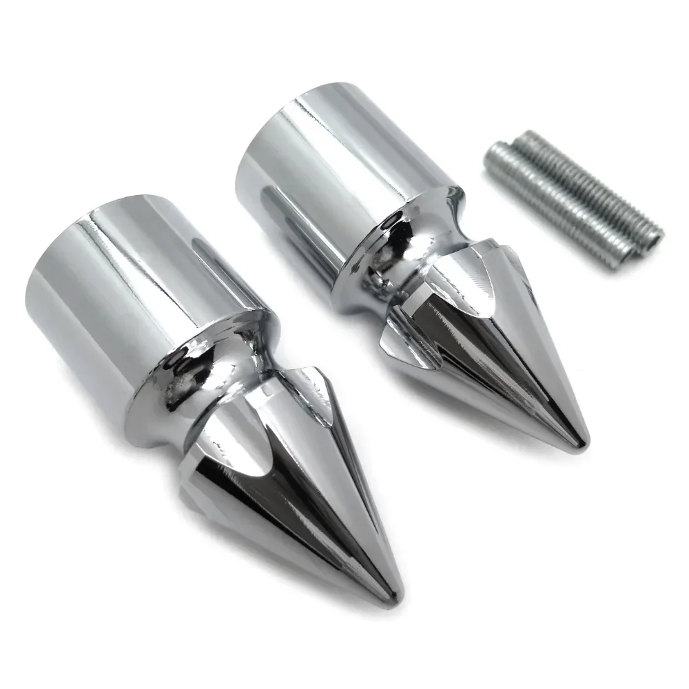 Motorcycle accessories Ultimate Chrome Spike Bar Ends for Kawasaki Ninja 250 500 600 ZX7 ZX9 ZX10 Z100