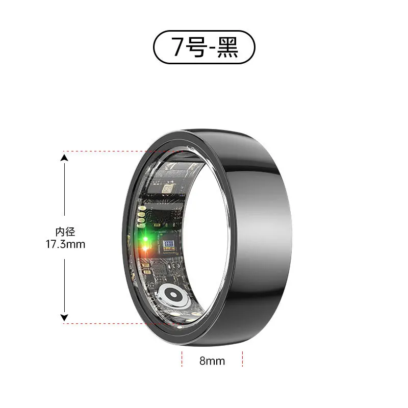 Ceramic Smart Ring R1000 IP68 Waterproof Lightweight Health Fitness Tracker Blood Pressure Oxygen Hear Rate Monitor Finger Ring