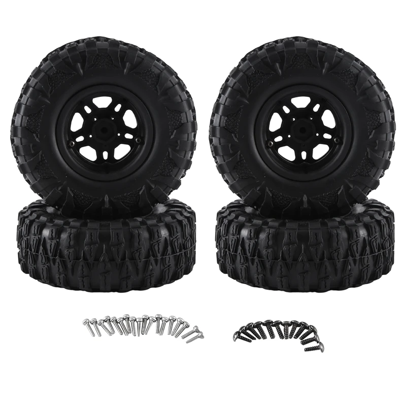 

4PCS 120Mm 2.2 Beadlock Wheel Rim Tire Set For 1/10 RC Crawler Car Axial SCX10 Wraith Capra RR10 RBX10 Traxxas TRX4