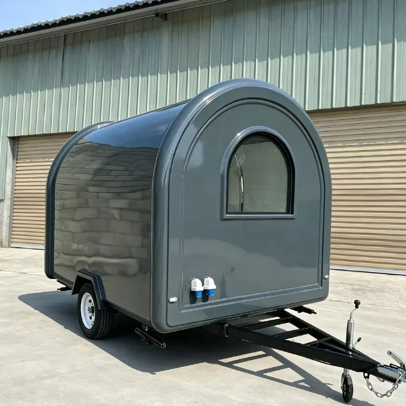 Fully equipped fiberglass food truck for snacks, tortillas, French fries, etc., with oven.