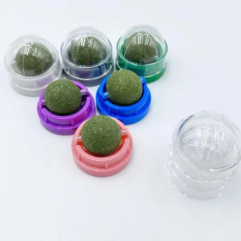 Natural Catnip Cat Wall Stick-on Ball Toy Scratchers Treats Healthy Natural Removes Balls Cat Pet Supplies