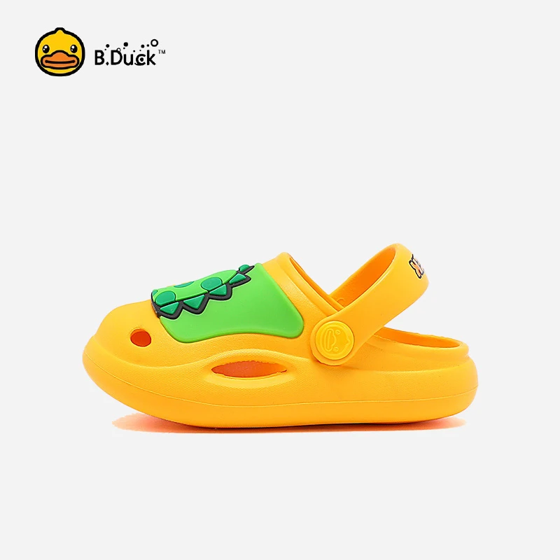 B.Duck Little Kids Toddler Clogs Garden Shoes Boys Girls Cartoon Dinosaur Slides Non-Slip Pool Sandals