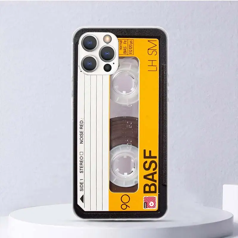 Vintage Magnetic Old Tape Cassette Soft Case For iPhone 16 17 Air 16E 15 Plus 11 12 13 Mini 14 Pro Max Phone Cover Apple 7 8 SE  view 3