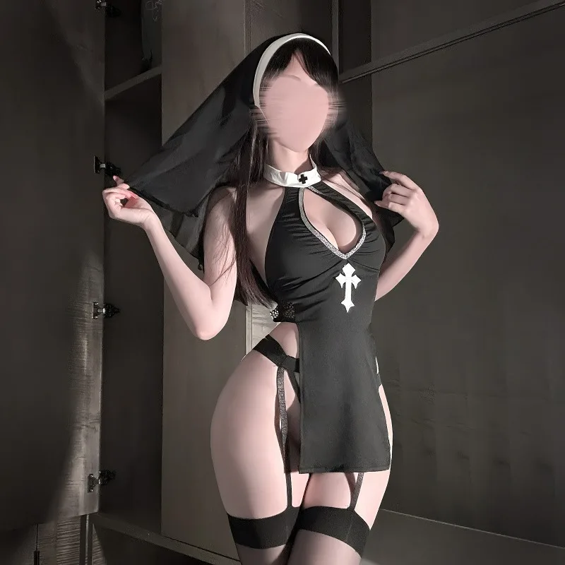 

Лолита аниме сексуальная монахиня серии униформа Хэллоуин косплей платье горничной костюм средневековый монастырь платье сестры порно костюмы для ночного клуба