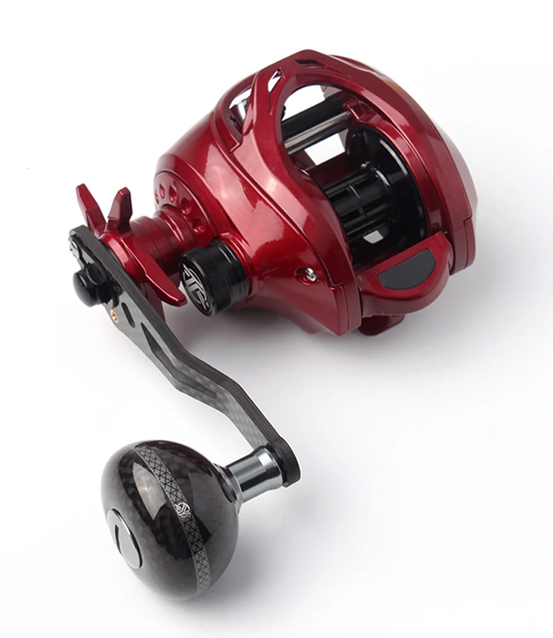 Kawa 1pc Angel rolle Griff Kohle faser Material super leichter Anzug für shi/d/ab Serie Casting Doppel rolle Griff Zubehör – Detail 9