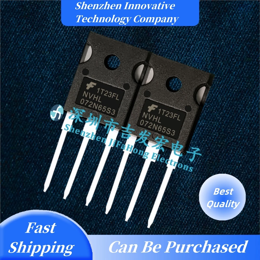 10PCS NVHL072N65S3  MOS TO-247 650V 44A Best Quality   Fast Shipping Can Be Purchased