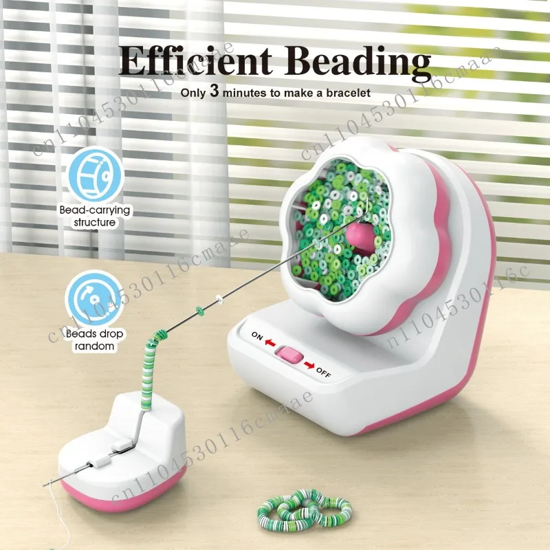 Electric Automatic Bead Machine DIY Manual  Threading Machine Soft Pottery Rice Bead Bead Tool  Machine