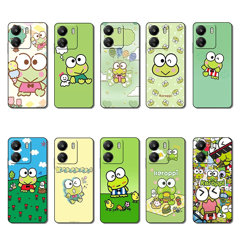 Redmi A1 A2 A3 A3X 11A 12 K50 Pro K50 Gaming Kero Kero Keroppi Creative Design Soft Case Phone Case