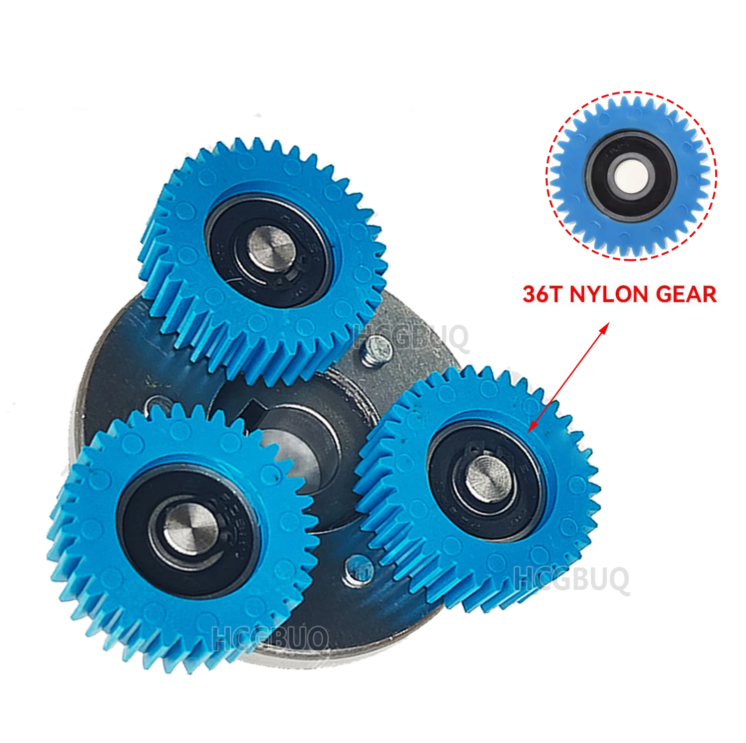 E-Bike Motor Gear Clutch Kit 36T 38x12mm Nylon Planetary Gears with 70mm Clutch for Bafang Electric 250W-350W Motor Parts