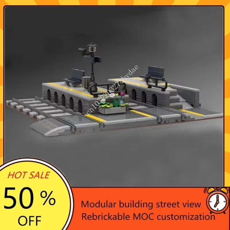 8571 pièces MOC Hot City ensemble de Station de chemin de fer allemand-bricolage technologie d'assemblage créative modèle Puzzle de noël jouet d'anniversaire cadeau