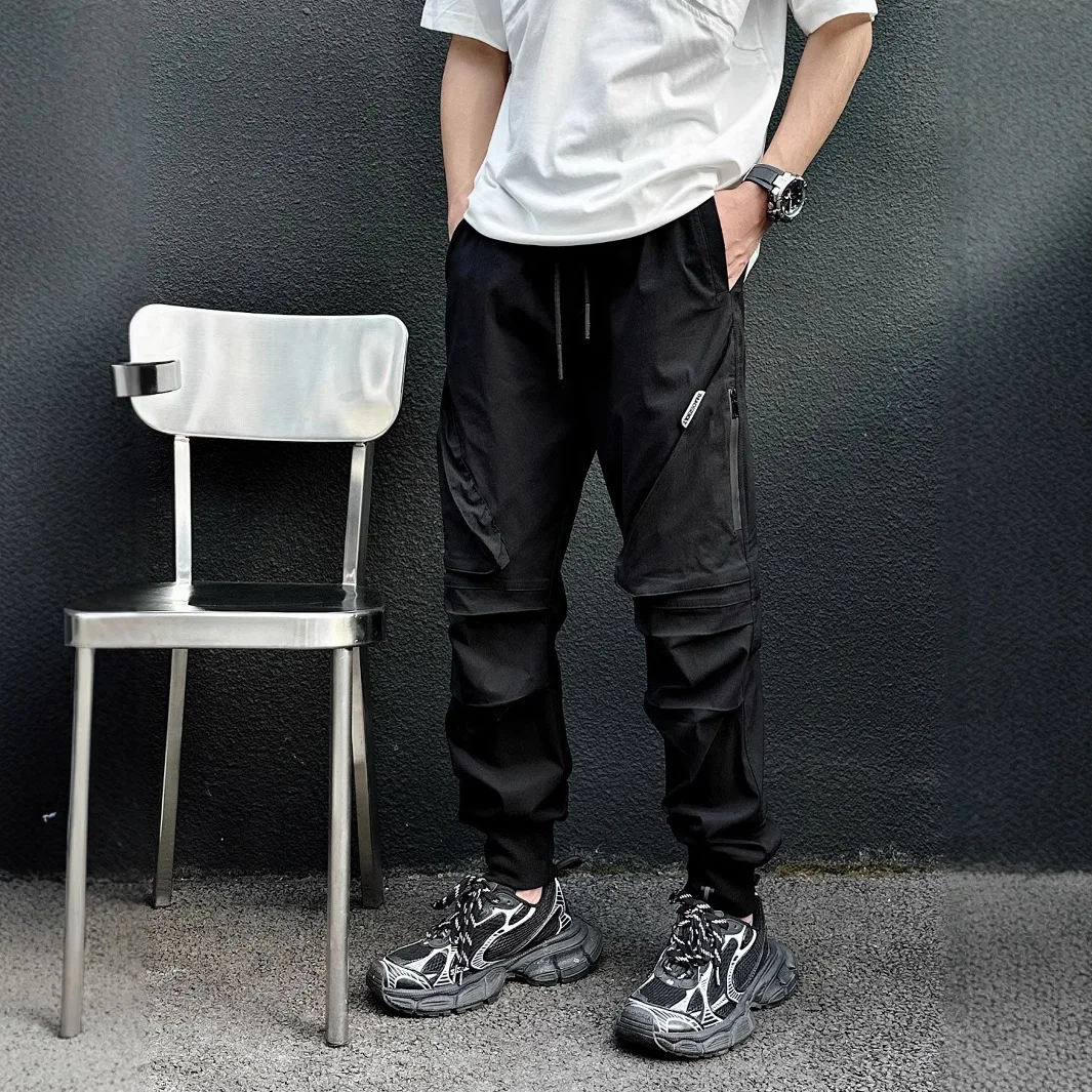 

Мужские повседневные брюки Bla Casual Pants, спортивные, зауженные, простые, молодежные, узкие, трансграничные, новинка 2025 года, модные, стильные