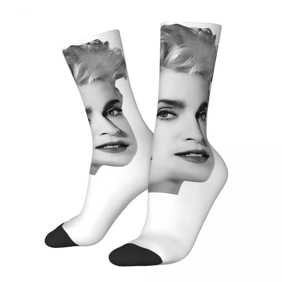 Female Male Vintage Madonna Celebration Tour Socks Comfortable Fashion Pop Music Singer Socks Harajuku Product Middle TubeSocks