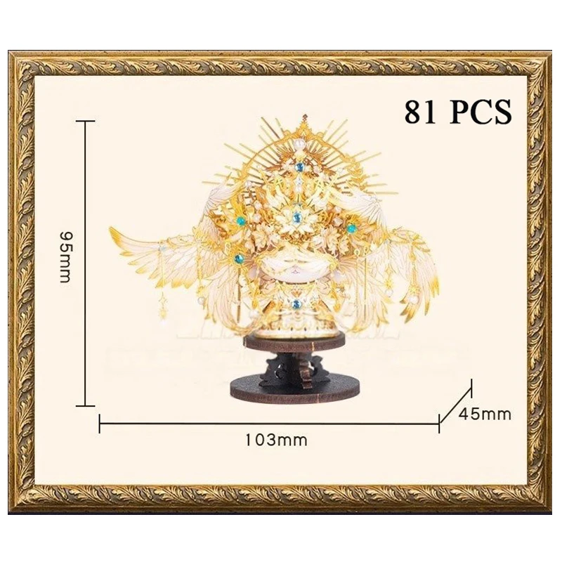 NIEUWE DIY 3D Metalen Puzzel De Koningin van Betovering Mini Model Building Kits Montage Legpuzzels voor Meisjes Verjaardagscadeautjes