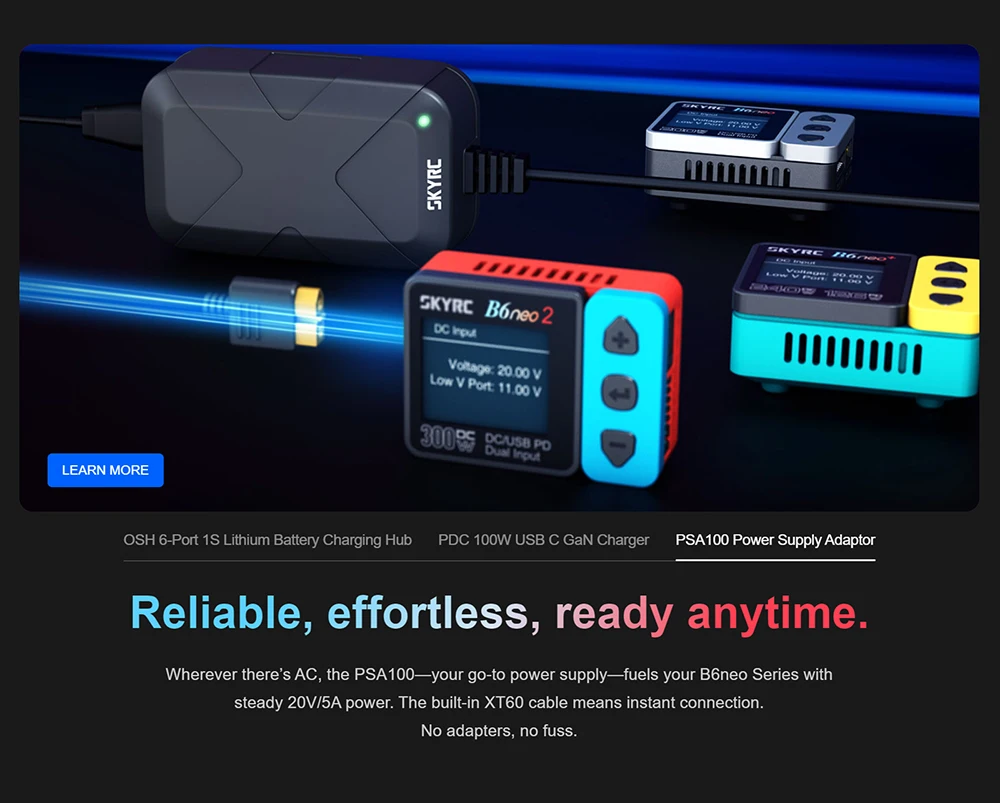 NEUES SKYRC B6neo 2 Smart-Ladegerät Multifunktional 300W PD 80W für LiPo LiFe Lilon LiHV NiMH NiCd Pb Akkus DC-Stromeingang – Detail 11