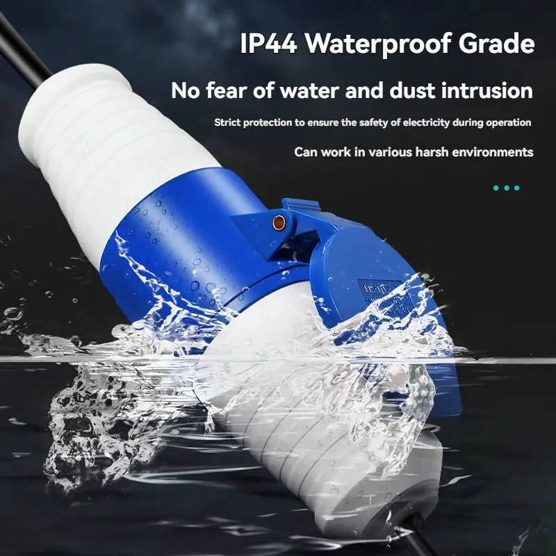 Industrial Plug and Socket Waterproof Connector 3PIN 4PIN 5PIN 16A IP44 Waterproof Electrical Connection Wall Mount Socket