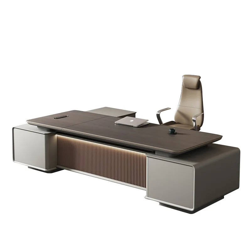 

President Chairperson's Desk Senior Sense Manager Office Chair Combination