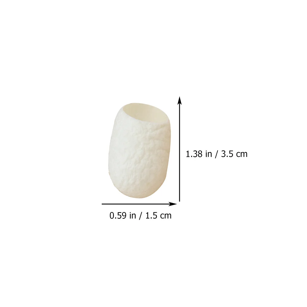 

30pcs Finger Cot Natural Silk Ball Face Cleansing Scrubber Dead Skin Remover Deep Pore Cleaning Supply Organic Safe