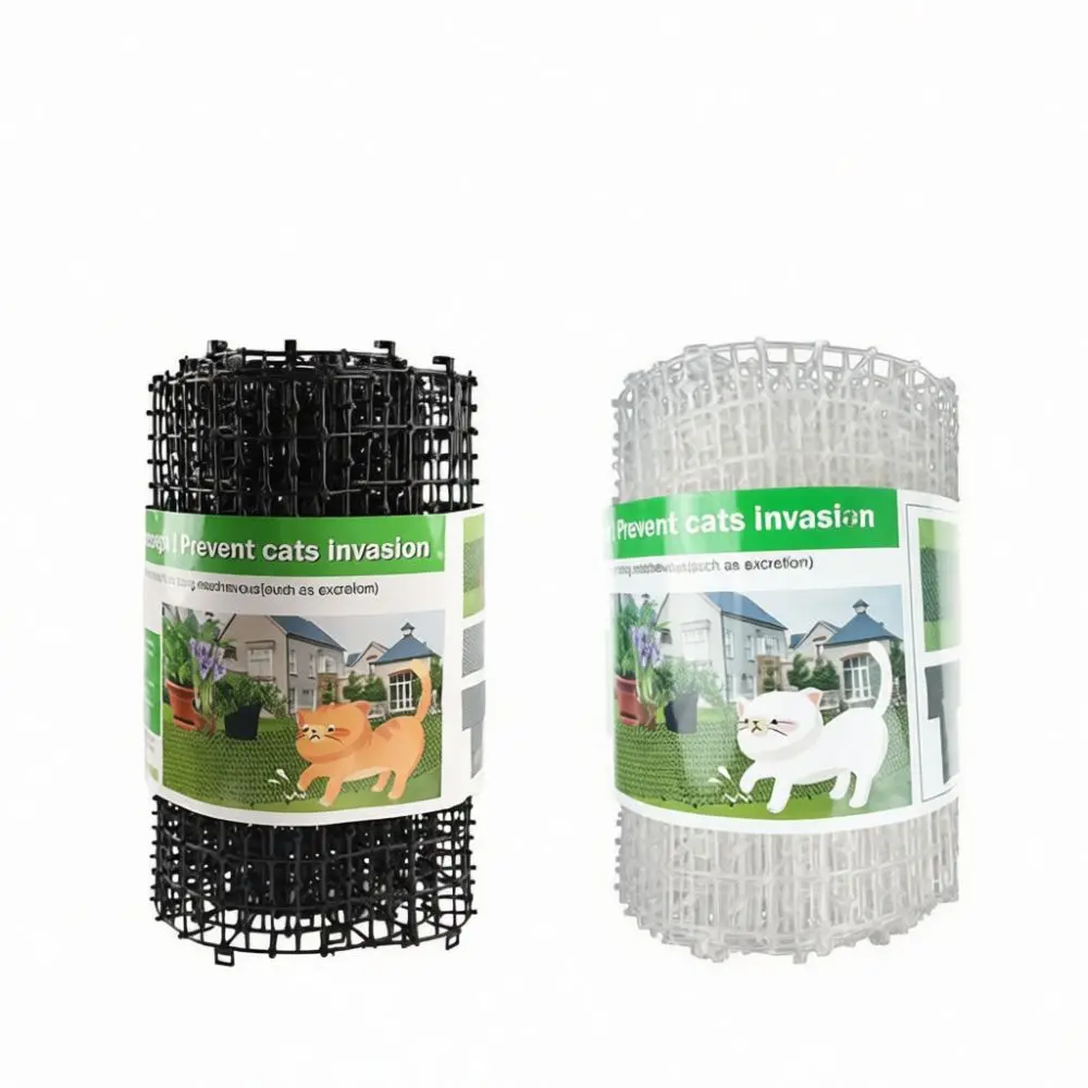 Garden Cat Deterrent Mat Spikes Plastic Prickle Strip Protective Pad For Plants Flower Pot Soil Guard Animal Repeller