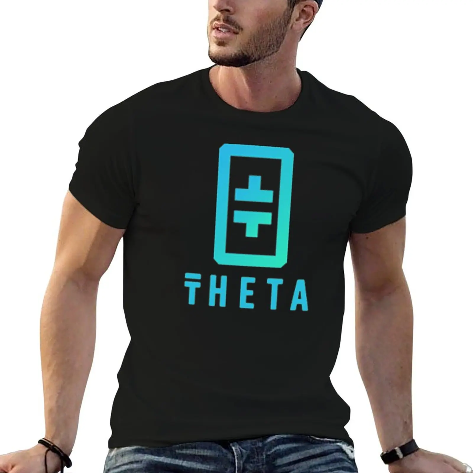 

THETA THETA Crypto T-Shirt vintage plus sizes men tshirt