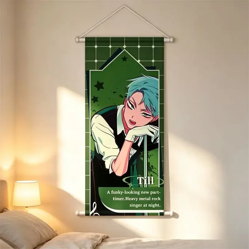 VIKAMA Alien Stage Wall Scroll Hanging Anime Tapestry Wall Hanging Bedroom Esports Room Home Decoration Gifts