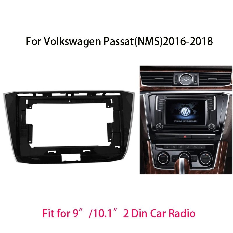 10.1 Inch Audio Panel for Volkswagen Passat 2016+ CAR Radio Fascia Refitting Dash Mount Install CD DVD Trim Face Plate Bezel