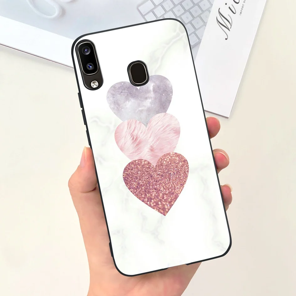 For Samsung Galaxy A20S Case SM-A207F Flower Cover New Design Soft Silicone Shockproof Bumper For Samsung A20 A20e A 20 S Fundas