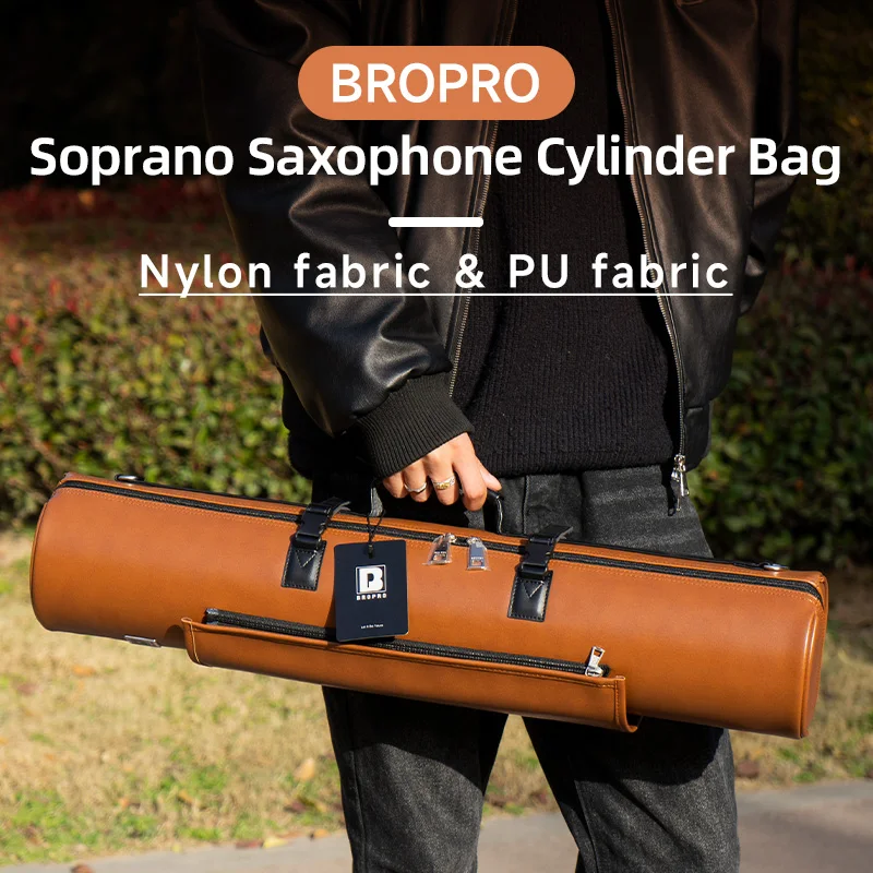 

Bropro Alto Saxophone Case Integrated Alto Saxophone Straight Tube Detachable Alto Saxophone Carrying Case Portable and Backpackable