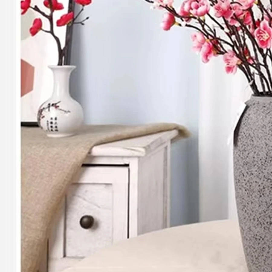 

Silk Artificial Flower Plum Blossom Peach Branch Newyear Home Vase Outdoor Garden Wedding Celebration Reception Room Table Decor