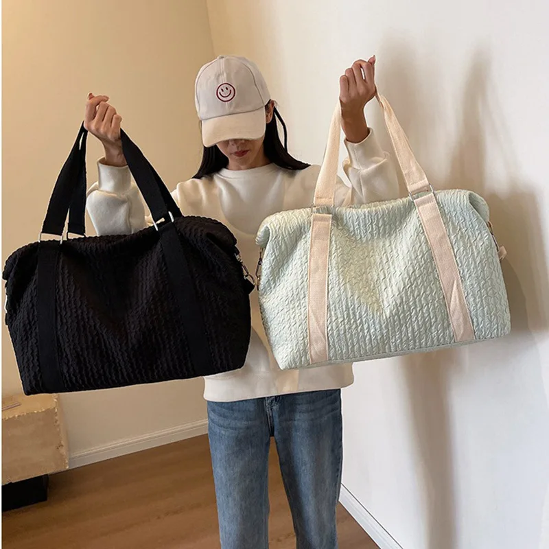 

Travel bag Large capacity Yoga bag Short-term travel bag Women's lightweight outing portable travel bag