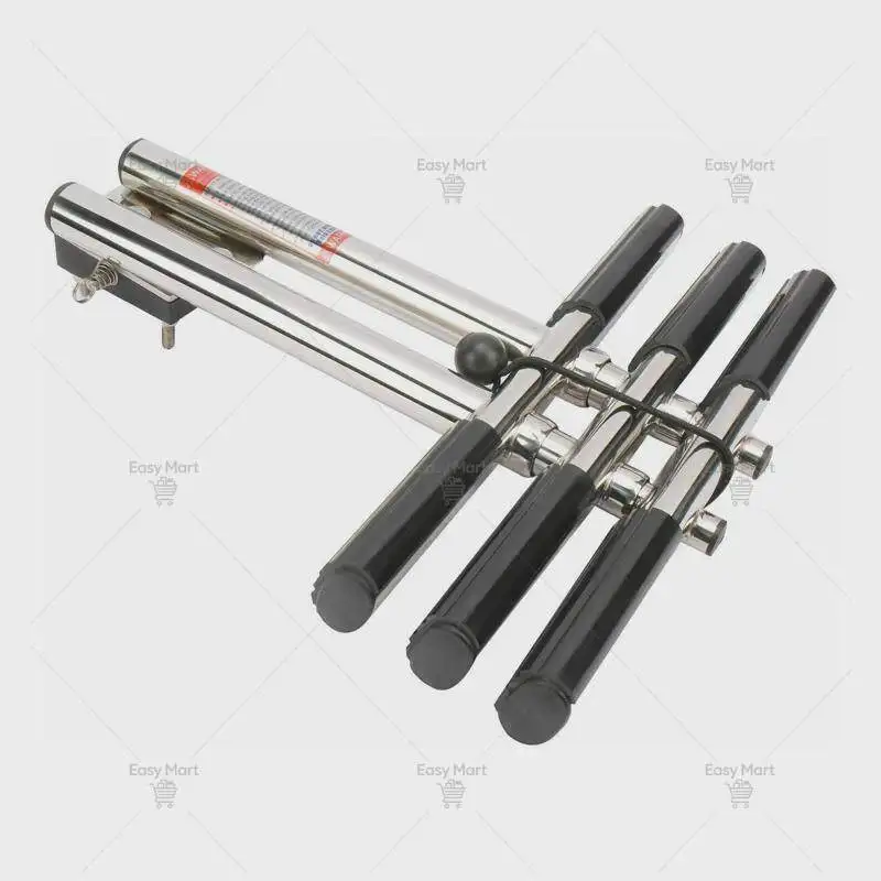 Stainless Steel Folding Telescopic Ladder Hanging Ladder Hidden Non-movable Marine Yacht Hardware