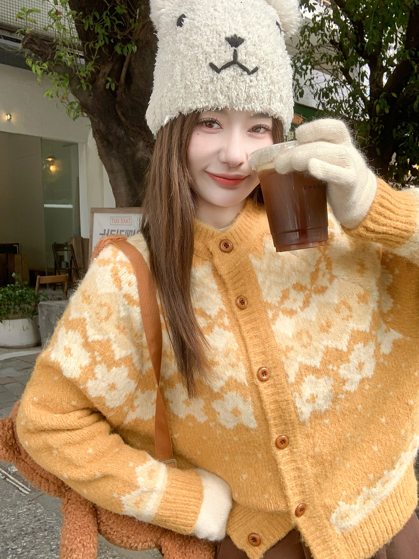 

Желтый вязаный свитер, пальто, женский свободный крой, осень-зима, корейский модный ленивый трикотаж, повседневный удобный топ