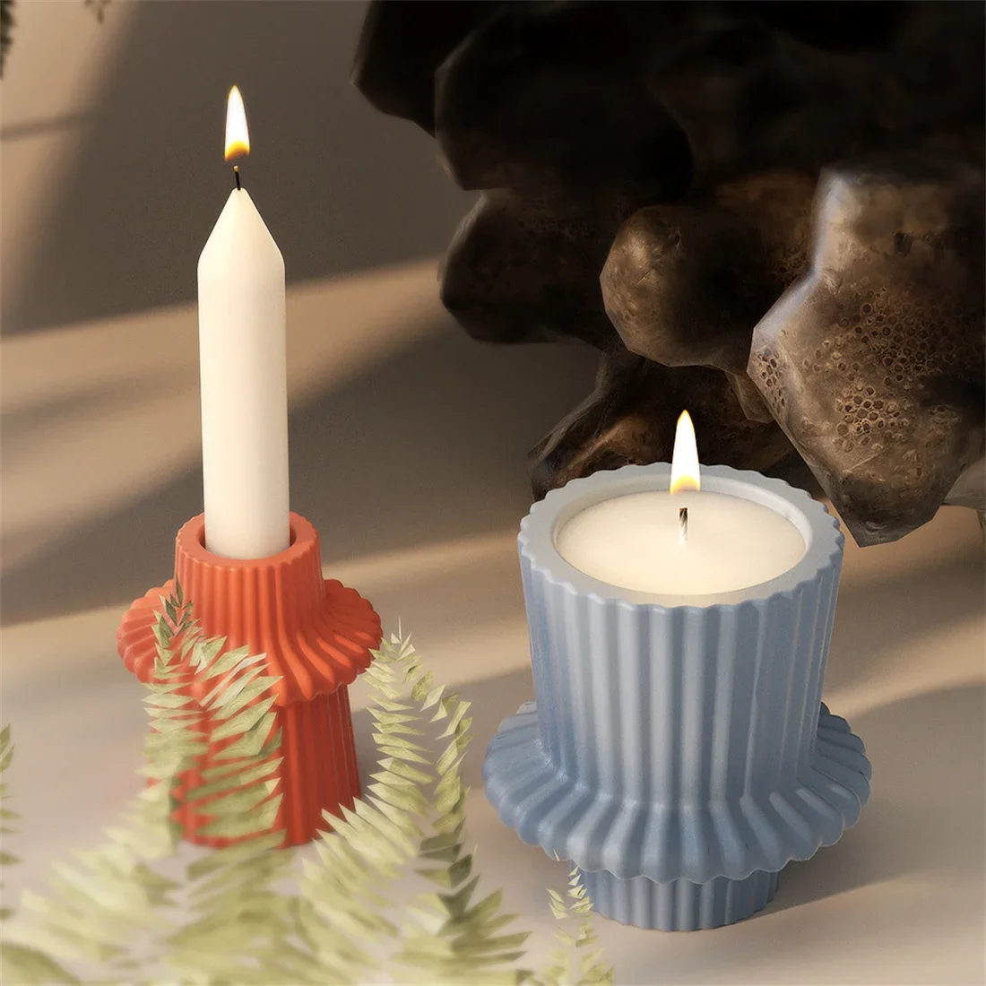 

Полосатый фонарь, форма для подсвечника, сделай сам, гипсовый цементный подсвечник, форма для украшения, подсвечник, зеркало, капельная силиконовая форма