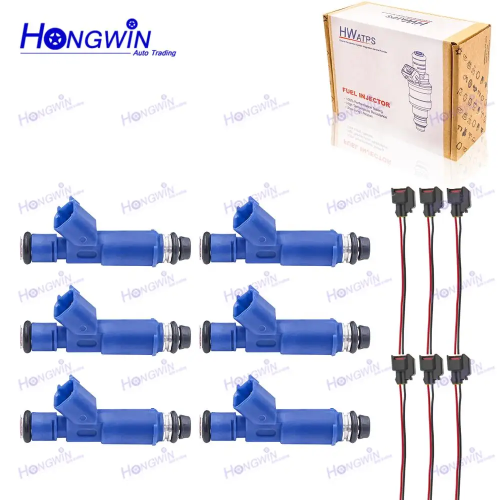 

6PCS Brand New Fuel Injector Nozzle & Wire FJ826 2M2E-A7B For Ford Mondeo 2001-2007 2.5L V6 Mazda 6 MPV 3.0L V6